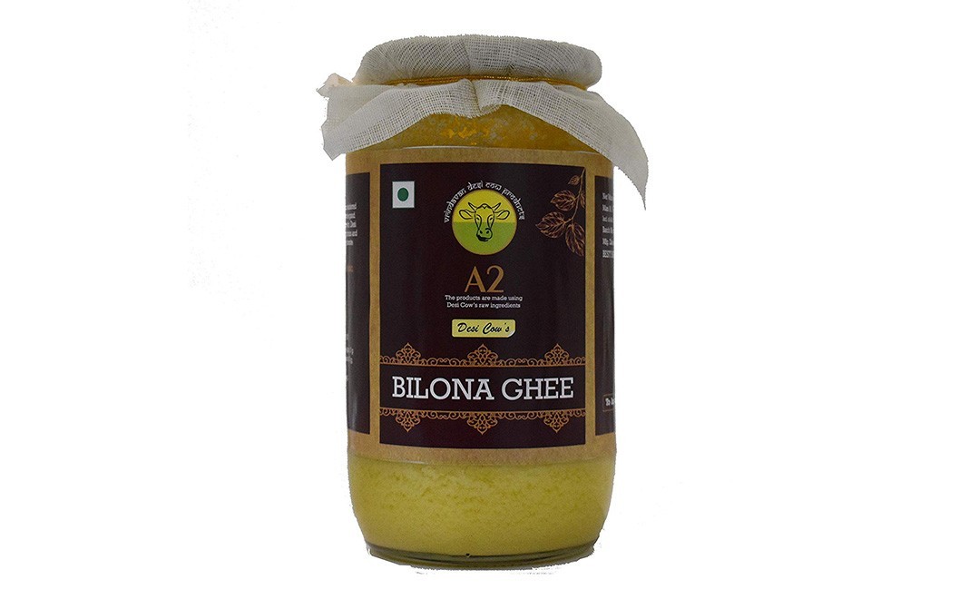 A2 Organics Desi Cow's Bilona Ghee    Glass Jar  1 litre